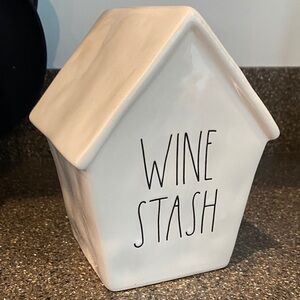 Rae Dunn Cream Wine Stash House